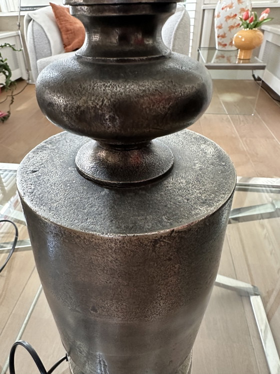 2 Light & Living Table Lamps – Metal, Velvet (photo 3 of 5)