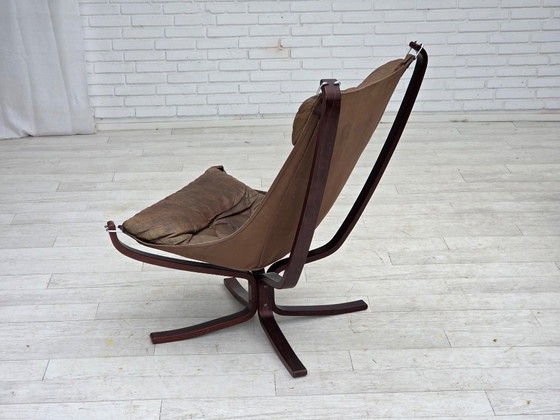 Image 1 of 1970s, Norwegian design by Sigurd Ressel, lounge chair, model "Falcon".