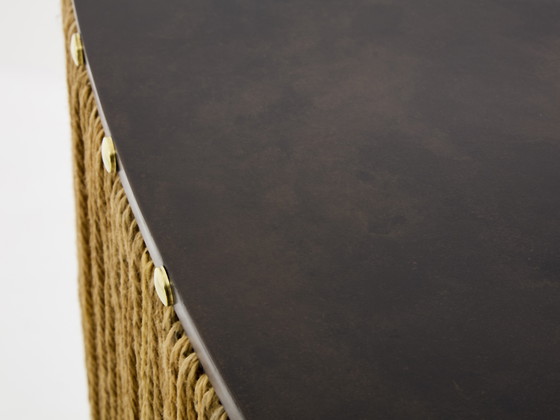 Image 1 of Sergio Ponzio IV Metal and Ropes Console Table 1970s