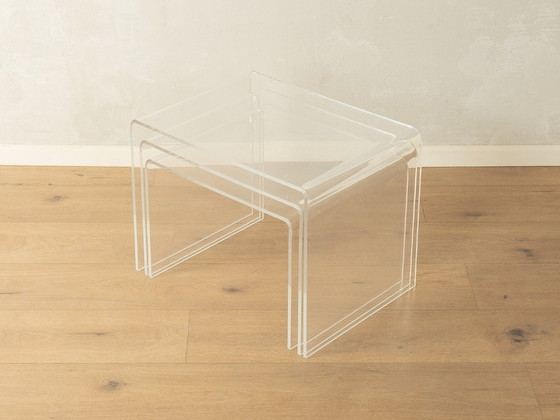 Image 1 of Stapelbare acryltafels uit de jaren 60