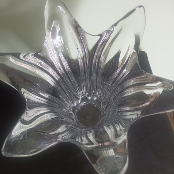 Image 1 of Imposing Vintage Crystal Vase – Art Vannes France – 1960s (4.42 kg)