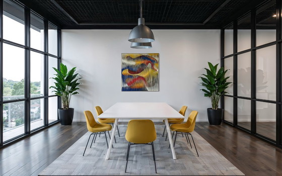 Image 1 of Textile sculpture-painting: The Dance of Colors