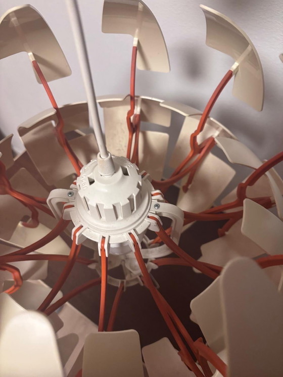 Image 1 of Original retro vintage IKEA design lamp, white/orange