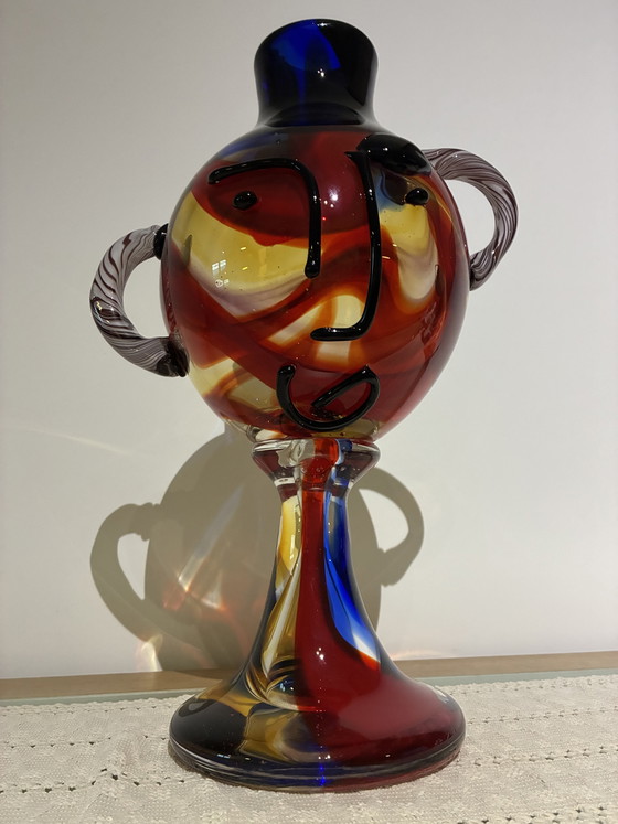 Image 1 of Omaggio a Picasso - Vetri colorati italiani ‘Murano’