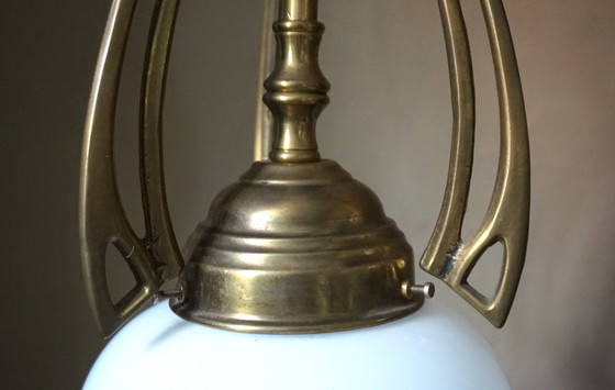 Image 1 of Plafonnier Art Déco en laiton