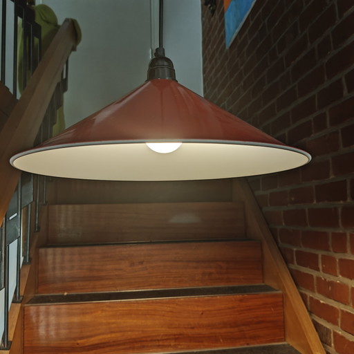 Lampada a sospensione vintage in metallo rosso Ø38 cm | Lampada a sospensione moderna scandinava