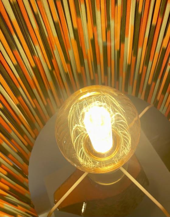 Image 1 of 1970s Fat Lava Lamp with Pop Art Shade