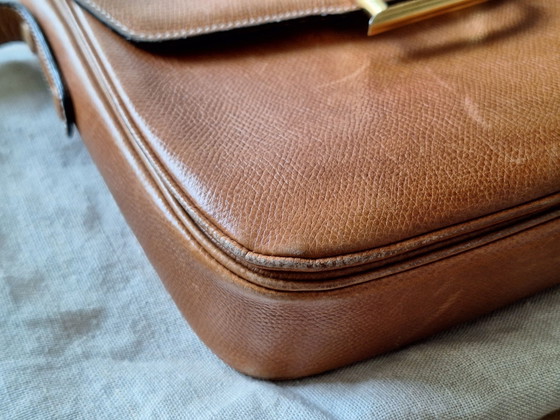 Delvaux Vintage 'D' Borsa a tracolla / Spalla, Pelle di vitello Cognac (Set Completo), Borse a tracolla (foto 11 di 15)