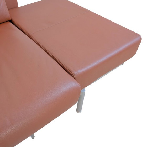 Original Walter Knoll Jason Sofa Couch Design Two-Seater Leather – 2 seaters, Metal (photo 10 of 10)