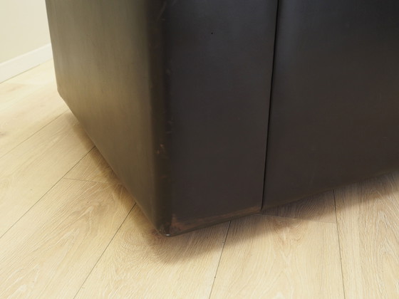 Image 1 of Bruine leren bank, Zwitsers ontwerp, jaren 1970, Vervaardiging: De Sede