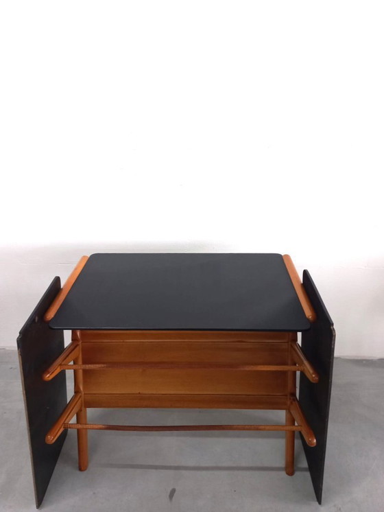 Image 1 of Raro tavolino da parete modernista Wim Den Boon (Attrib)