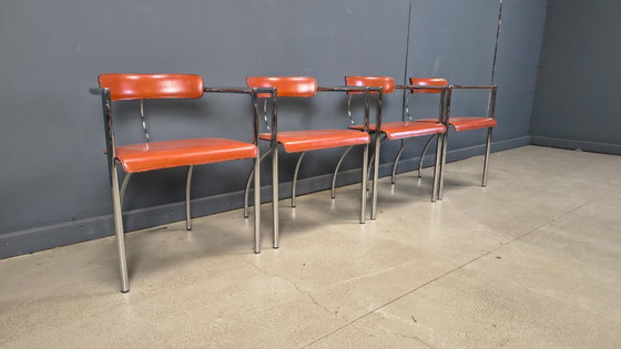 Image 1 of Postmodern dining chairs by Segis Italy, 1980s