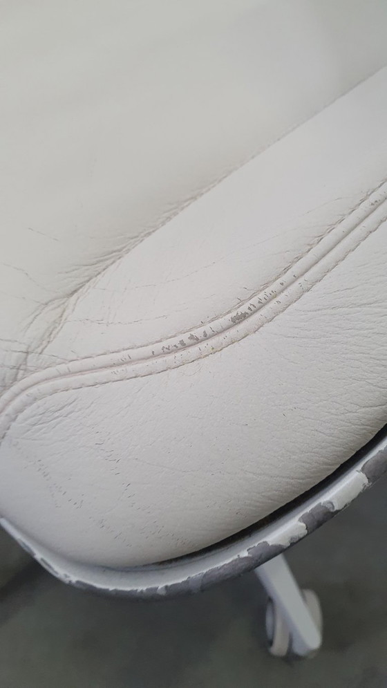 Image 1 of Interstuhl Silver 162S Bürostuhl, weißes Leder, James Bond