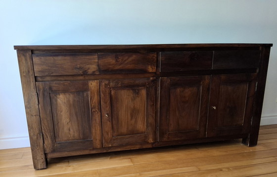 Image 1 of Solid wood sideboard in colonial style made of exotic hardwood