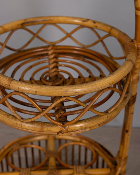 Vintage bamboe barmand, Italiaans design, jaren 60 – Drankenkasten, Bamboo (photo 7 of 10)