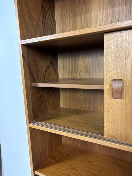 Image 1 of Vintage Domino Teak Highboard Boekenkast