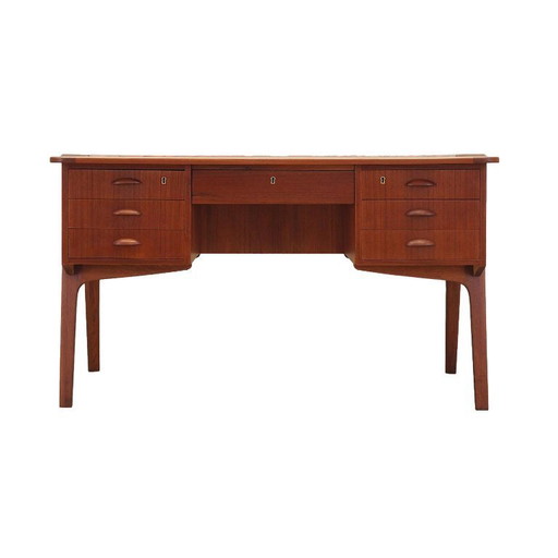 Bureau en teck, design danois, années 1970, production : Danemark