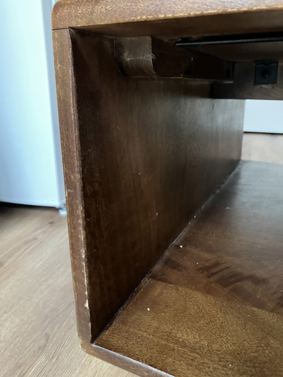 Image 1 of Industrial coffee table in walnut wood