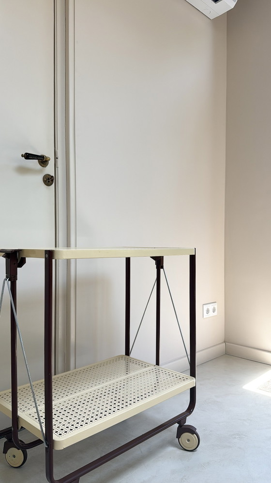 Image 1 of Carrello vintage in metallo con ruote in plastica di FRZ metallwarenfabrik