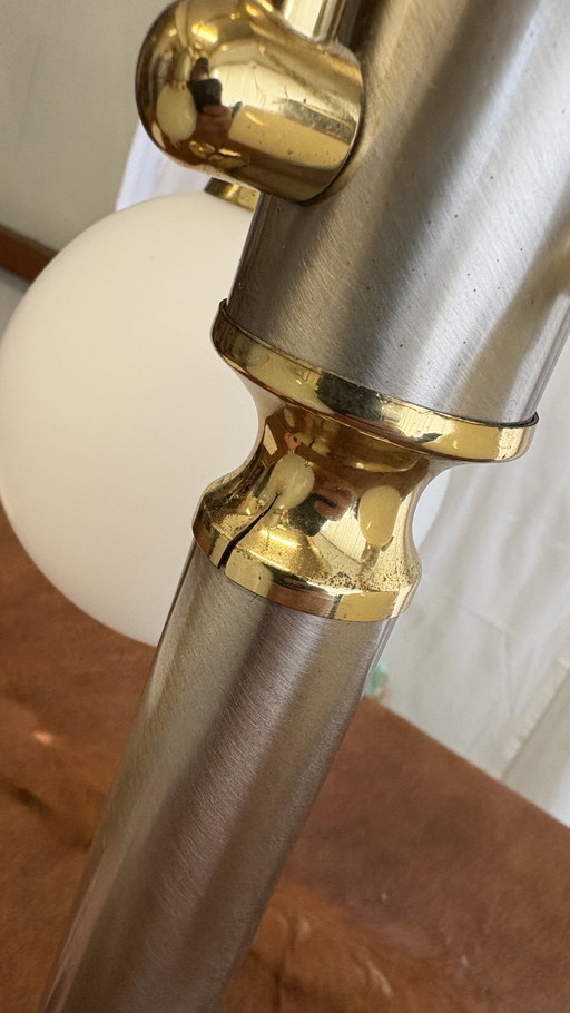 Lampe de table Vintage Space Age avec verre opale - 3-light (ca. 1974)