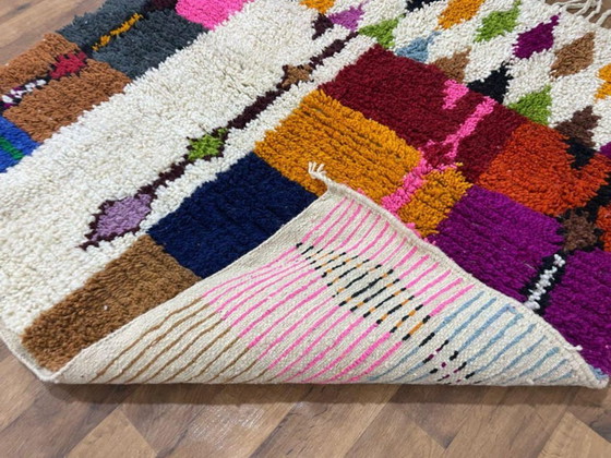 Image 1 of Handwoven Moroccan Wool Rug: Custom Berber Boujaad Carpet