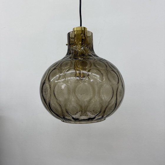 Image 1 of Limburg Glashütte glass hanging lamp , 1970s