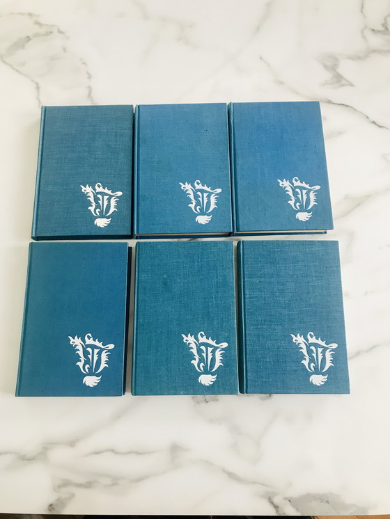 Image 1 of Partij 6 Antieke Deco Gebonden Boeken