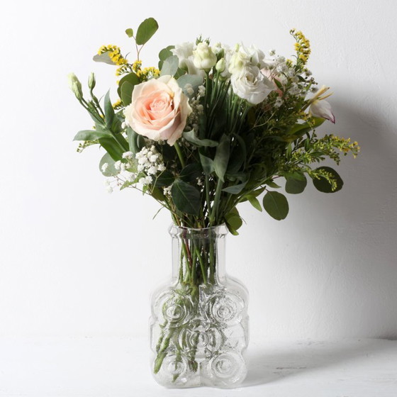 Image 1 of Vintage Walther Glas Vase: MCM Heiner Düsterhaus Art Glass, 1972