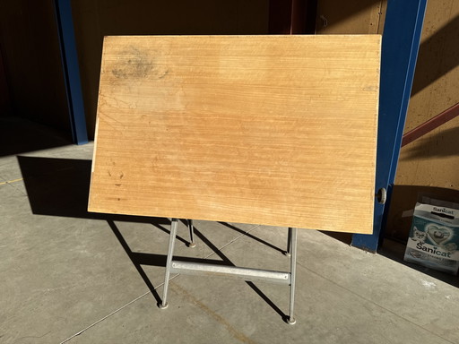 Industriële Ahrend Cirkel Kramer Tekentafel Bureau Werktafel – Iron (photo 2 of 12)
