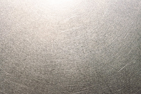 Image 1 of late 90s full stainless steel/brushed steel dining table