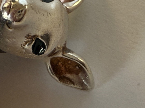 Image 1 of Saturno sterling silver enamel deer