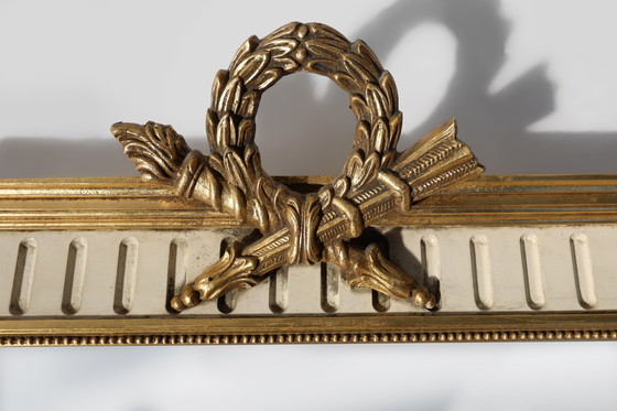 Image 1 of French Gild and Creme Framed Louis Philippe Style Mirror