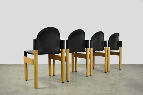 Image 1 of Thonet / Vintage Flex 2000 Beech Dining Chairs (4) / Gerd Lange / 1990S