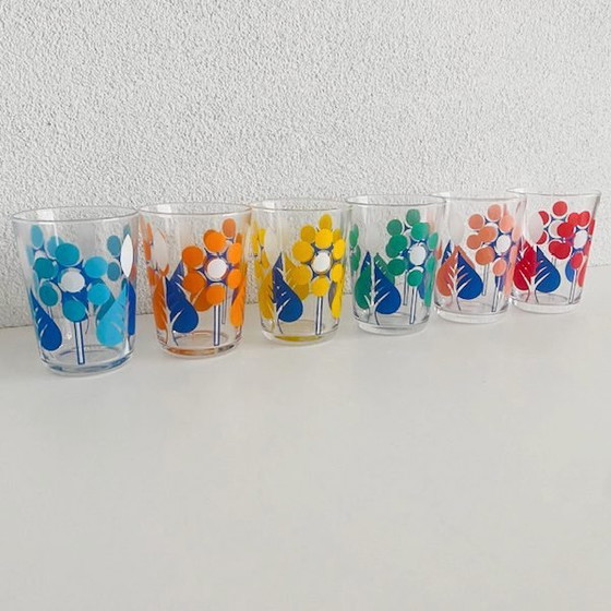 Image 1 of Set bicchieri da limonata vintage anni '70 a pois