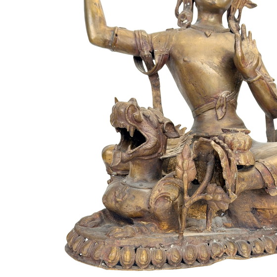 Mañjuśrī nepalese antico – Valle di Kathmandu, XIX secolo – Sculture, Bronze (photo 5 of 11)