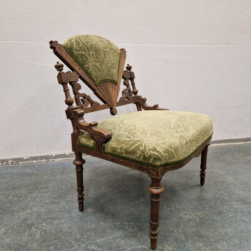 Zeldzame Antieke Fauteuil Van Voor 1900