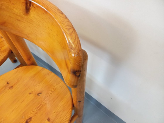 Image 1 of Set di 2 sedie vintage scandinave in pino Rainer Daumiller degli anni '60/'70