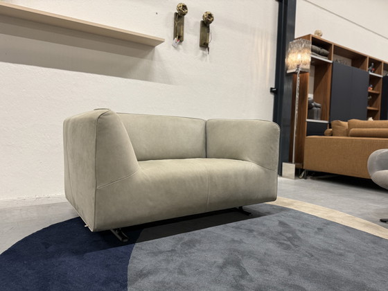 Image 1 of Canapé deux places Pode Marv en cuir Danza couleur ardoise