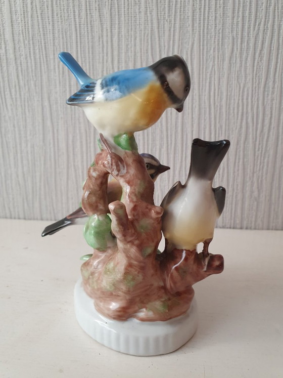 Statuetta in porcellana – 3 Cinciallegre – Gerold Porzellan Bavaria – Oggetti decorativi, Porcelain (photo 5 of 13)
