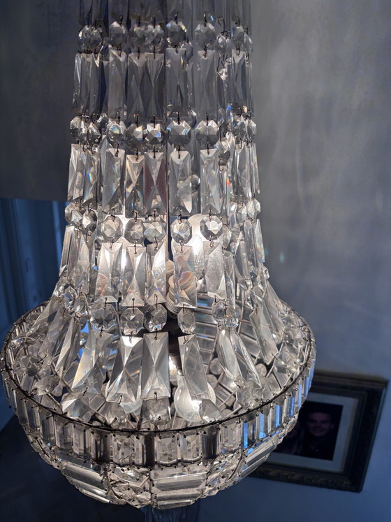Lampadario Antico Sac De Perle – Crystal, Metal (photo 9 of 11)