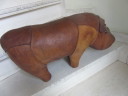 Vintage Leather Rhinocerus sold as is