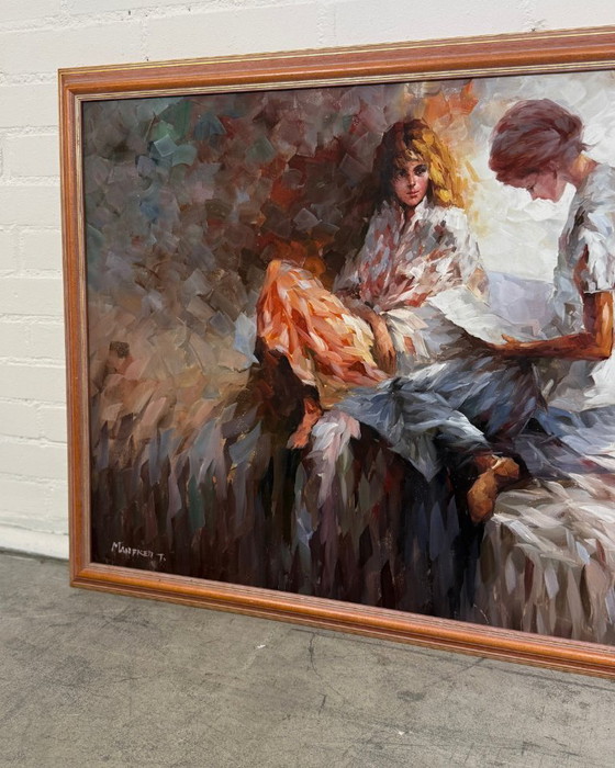 Image 1 of Expressive Figurative Painting — Signed “Manfred T.”