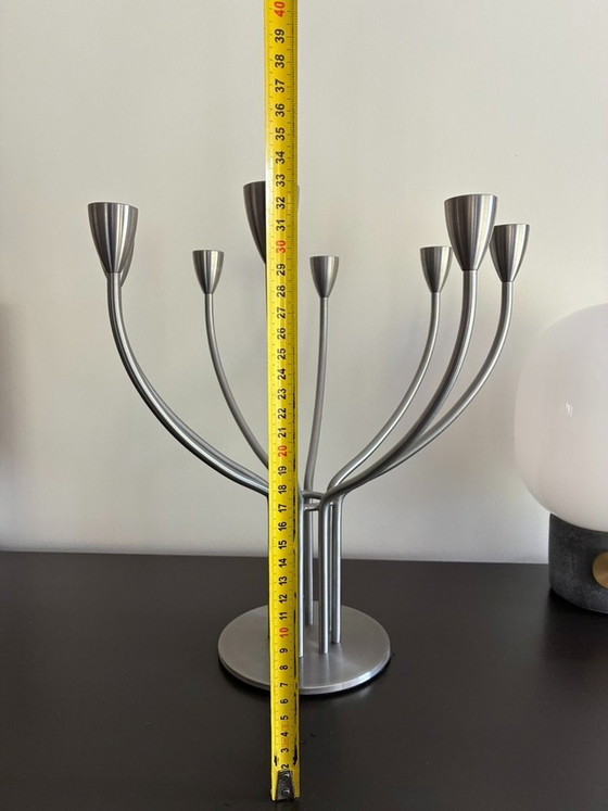 Vintage IKEA Kandelaar Stockholm – Kandelaars en kaarsen, rvs (photo 8 of 8)