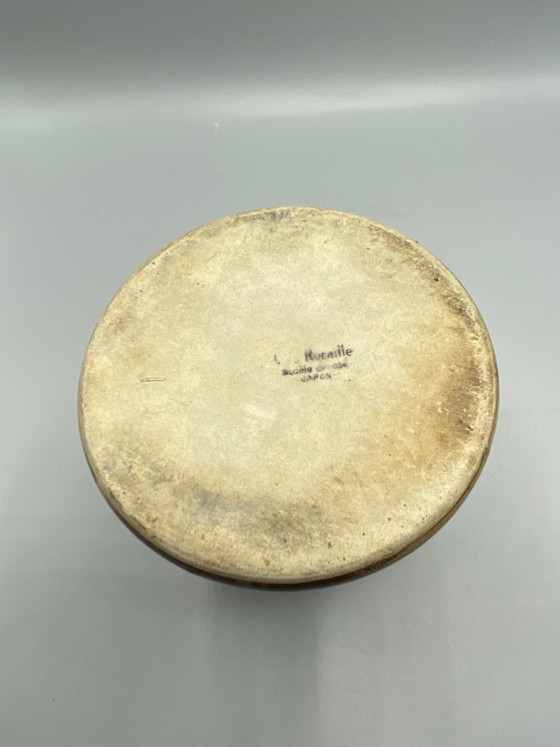 Rocaille Pyriet Aardewerk Kan – Japans Geregistreerd Ontwerp – jaren 70 – Servies, Organic Modern (photo 6 of 9)
