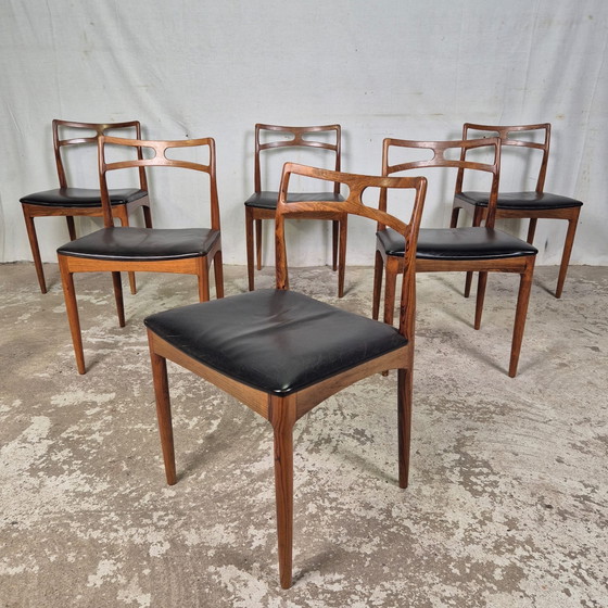 Image 1 of 6 Johannes Andersen, Linneberg, Model 94 Rosewood Chairs