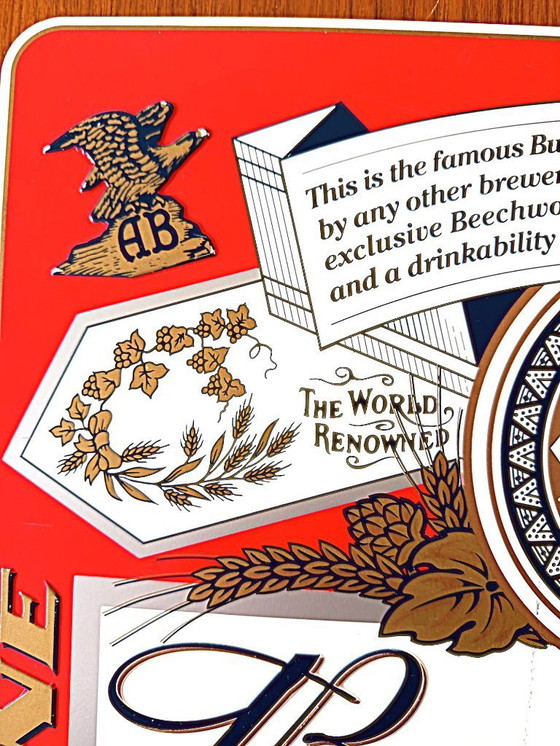 Image 1 of BUDWEISER sign