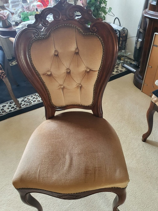 3 baroque dining room chairs