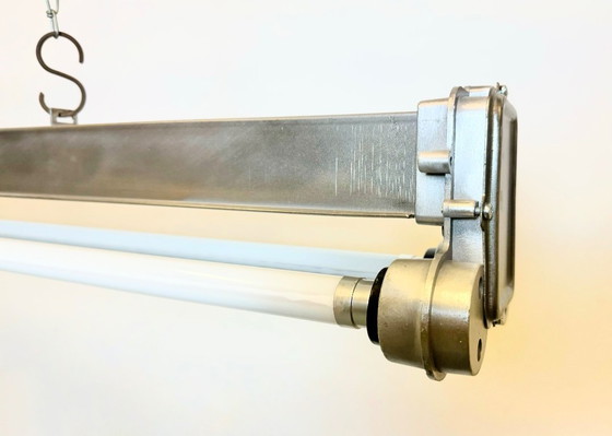 Image 1 of Industrial Polished  Hanging Tube Light, 1970s