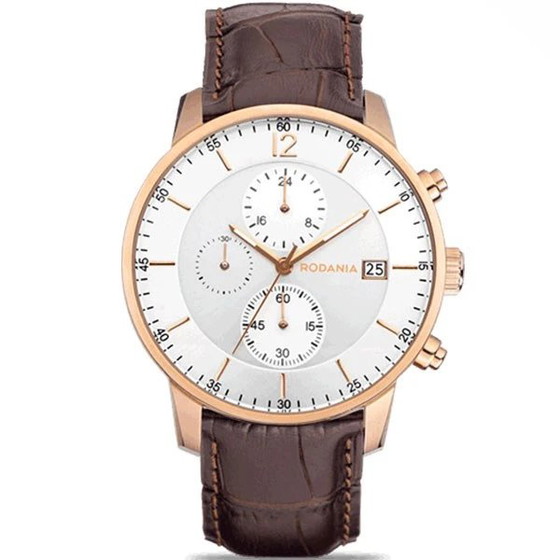 Orologio da uomo Rodania Geometer Heritage (nuovo, nella sua confezione originale) – Regali, Leather, Metal (photo 2 of 5)