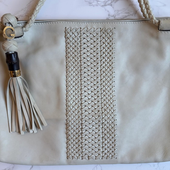 Gucci borsa tote in pelle beige fatta a mano – Borse tote, Bambù (photo 7 of 20)